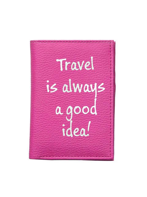 

BandBox Unisex Pink & White Typography Printed PU Two Fold Wallet