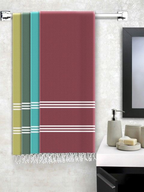 

Story@home Set Of 4 200 GSM Pure Cotton Bath Towel, Olive