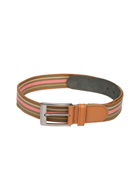 

Harvard Men Multicoloured Striped Belt, Multi