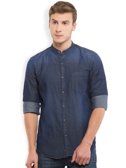 

HIGHLANDER Men Blue Slim Fit Casual Shirt