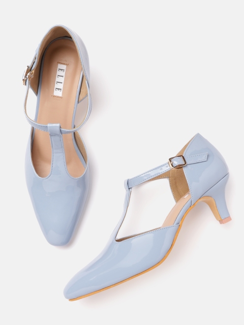 

ELLE Blue Solid Pumps