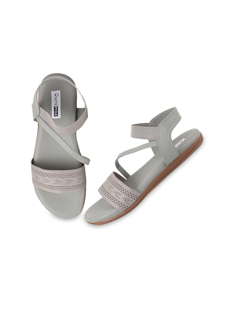 

THE WHITE POLE Women Grey Flats