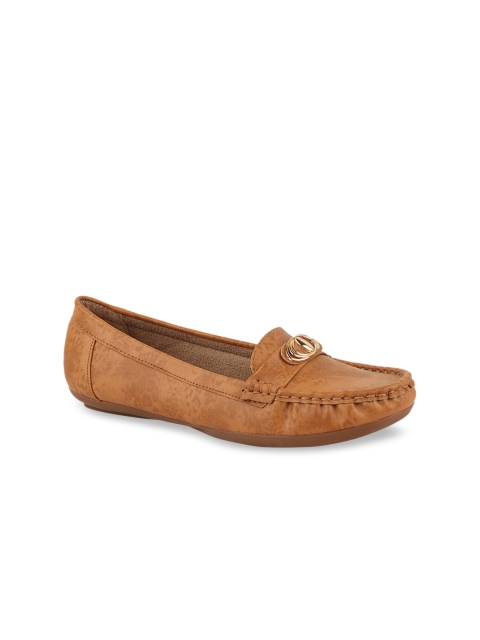 

THE WHITE POLE Women Tan Printed Ballerinas Flats