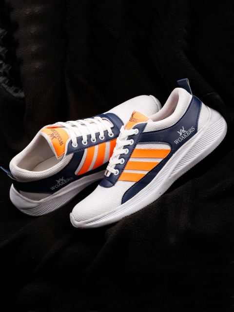 

Woakers Men White Colourblocked Sneakers