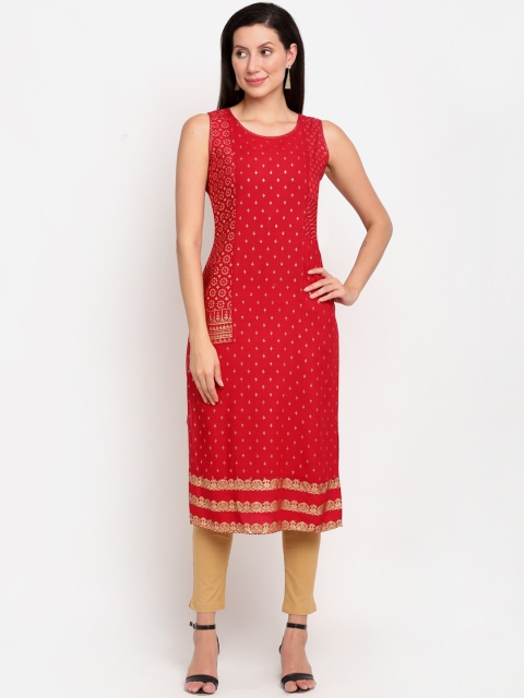 

Lovely Lady Women Red Kurta