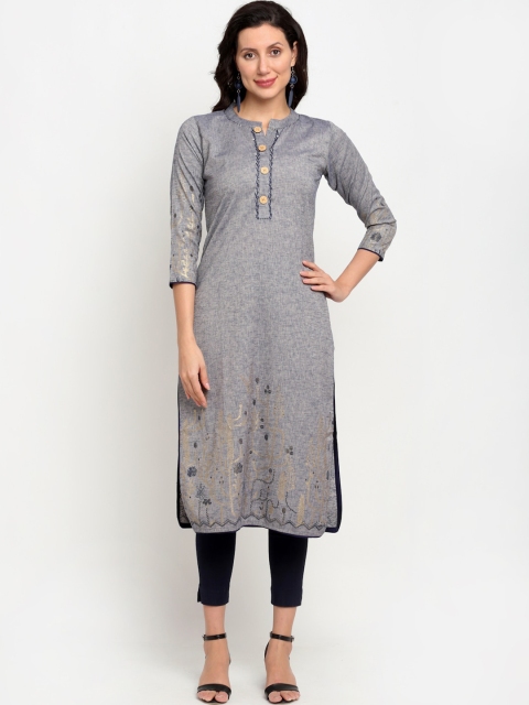 

Lovely Lady Woman Grey Kurta