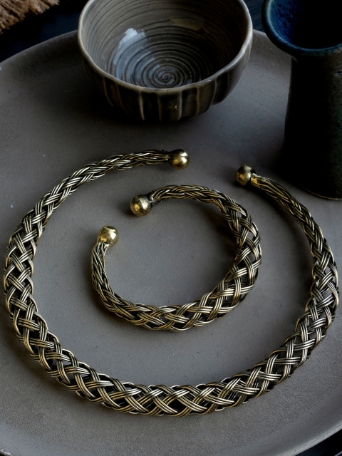 

Infuzze Gold-Plated Tribal Jewellery Set