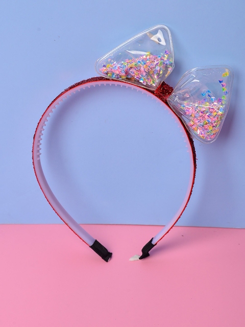 

POPLINS Girls Red & Pink Embellished Hairband