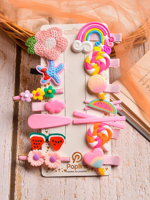 

POPLINS Set of 14 Multicoloured Hair Accessories, Multi