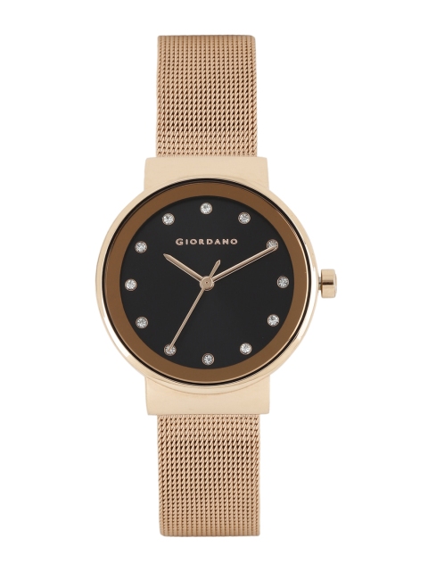 

GIORDANO Women Black Analogue Watch FA2047-11