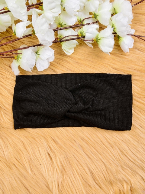 

POPLINS Girls Black Knot Hairband