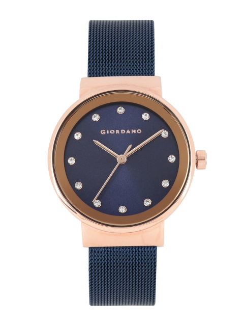 

GIORDANO Women Navy Analogue Watch FA2047-6, Navy blue