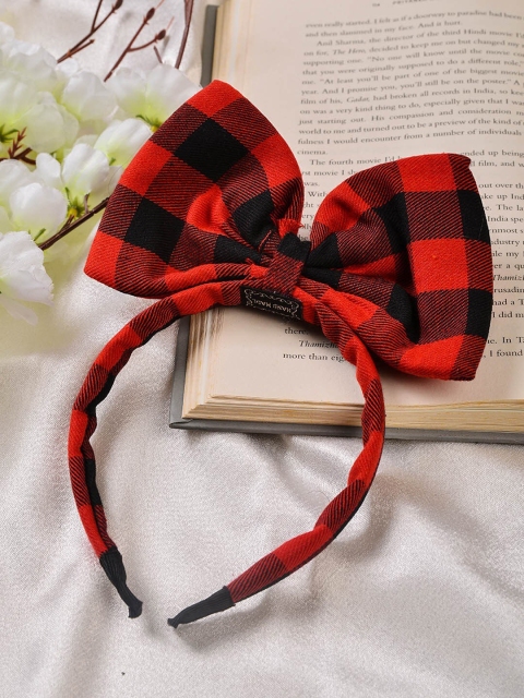 

POPLINS Girls Red & Orange Embellished Hairband