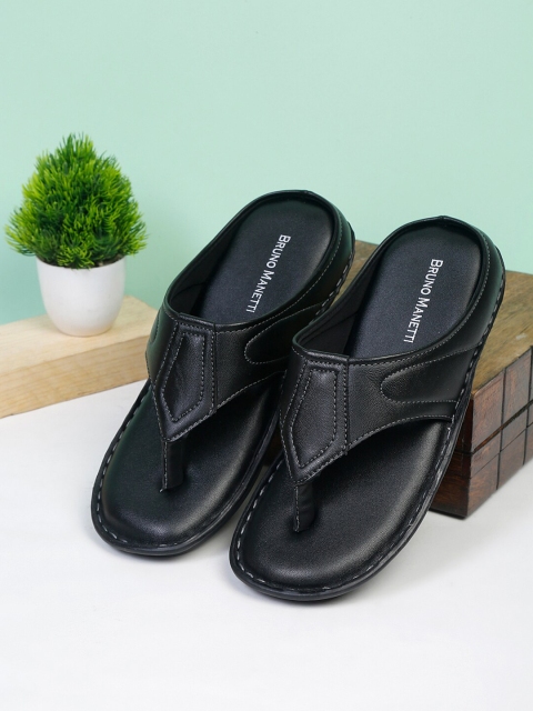 

Bruno Manetti Men Black Comfort Sandals