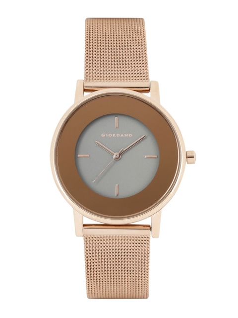

GIORDANO Women Grey Mirrored Analogue Watch FA2052-88