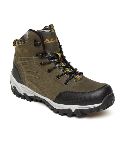 

Boltio Men Olive Green Outdoor Shoes