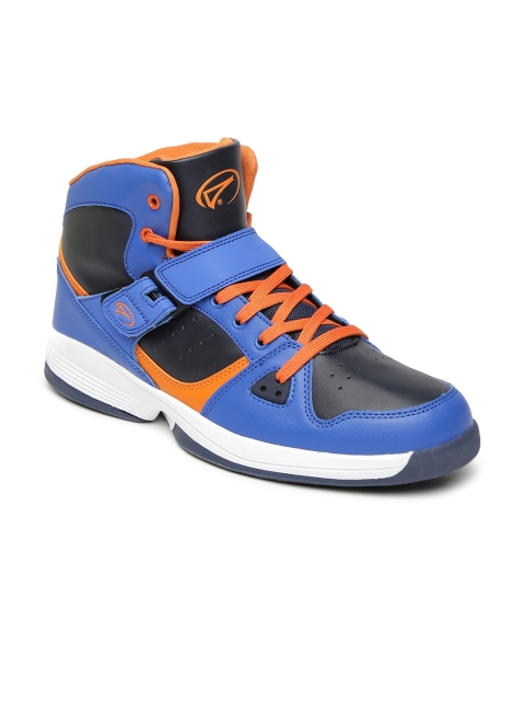 

Boltio Men Blue & Black Colourblocked Basketball Shoes