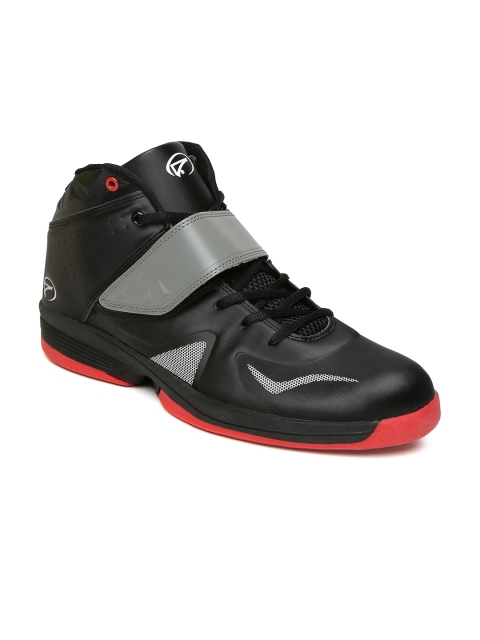 

Boltio Men Black Mid-Top Basketball Shoes
