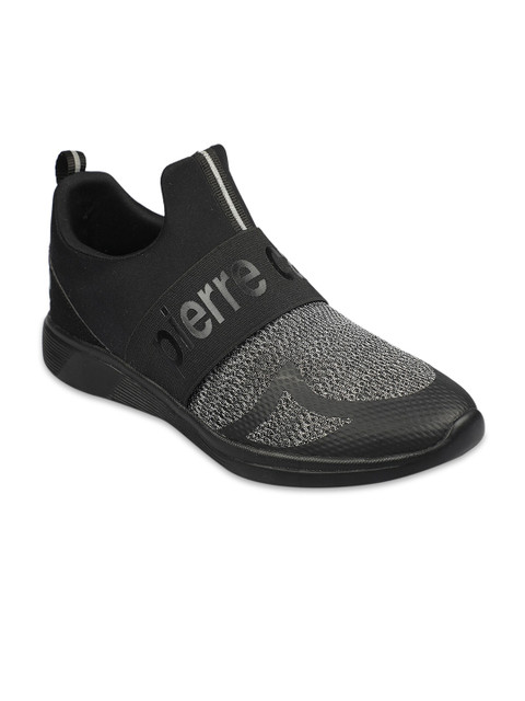 

pierre cardin Men Black Mesh Running Shoes