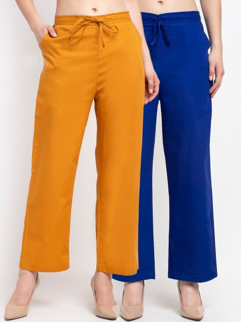 

GRACIT Women Blue Loose Fit Trousers