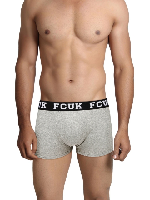 

FCUK Grey Melange Varsity Urbane Trunks CTR01