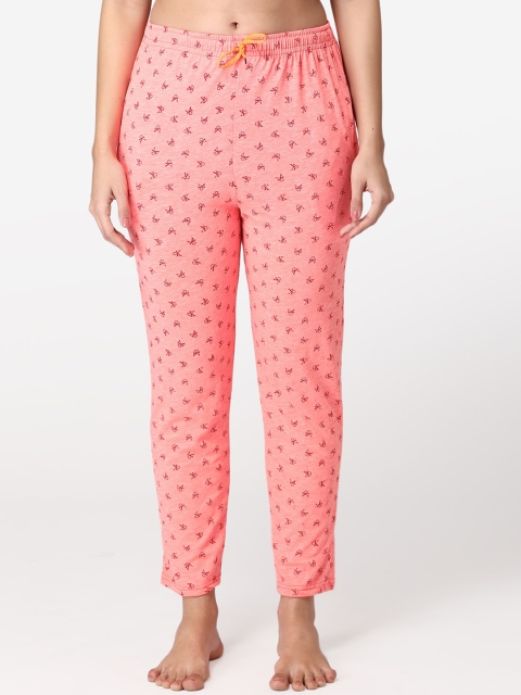 

ABELINO Women Pink Printed Lounge Pants