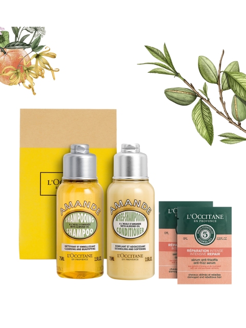 

LOccitane en Provence Amande Oily Hair Travel Pack 162 ml, Yellow