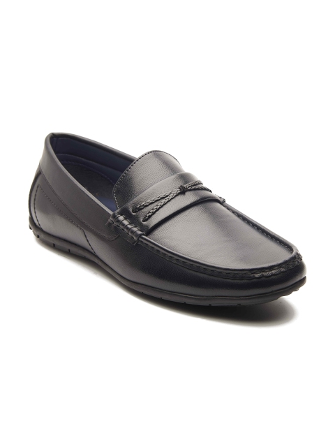 

MICHAEL ANGELO Men Black Solid Formal Loafers