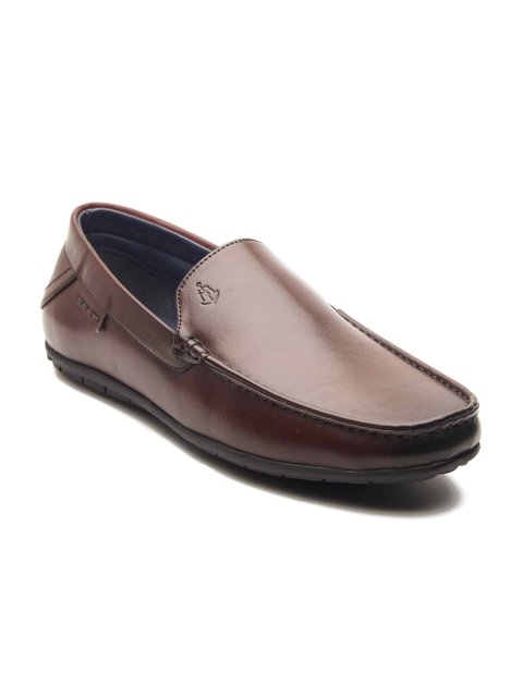 

MICHAEL ANGELO Men Brown Solid Formal Loafers