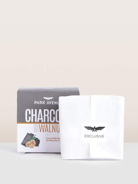 

Park Avenue Charcoal with Walnut Luxury Bath Soap for Deep Skin Cleansing - 125 g