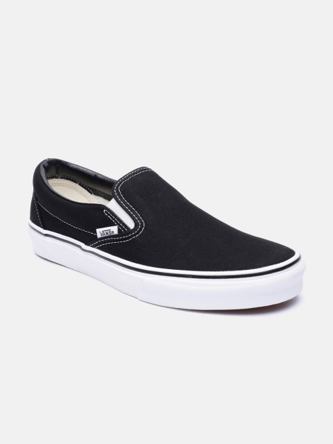 

Vans Unisex Black Solid Regular Slip-On Sneakers