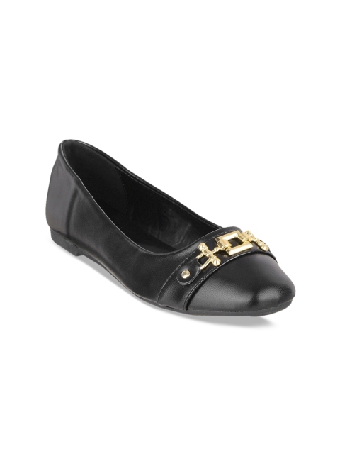 

SHUZ TOUCH Black Embellished Wedge Pumps
