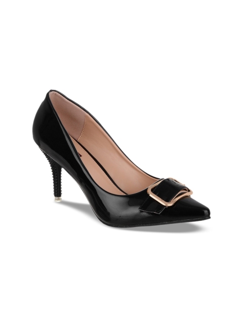 

SHUZ TOUCH Black Pumps with Buckles