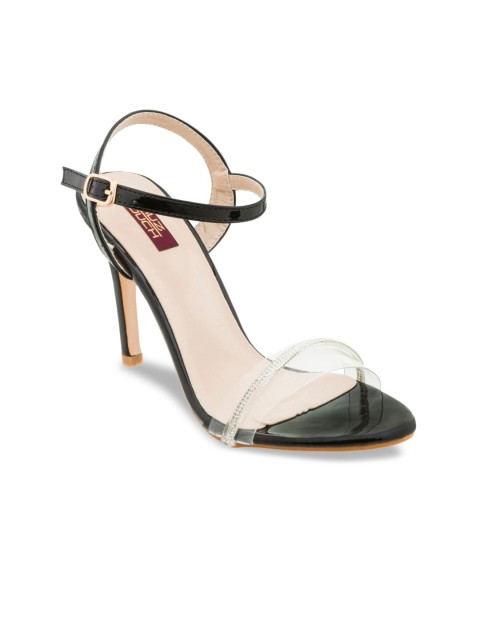 

SHUZ TOUCH Black Stiletto Heels with Buckles