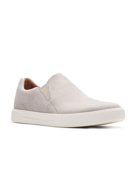 

Clarks Men Grey Leather Slip-On Sneakers