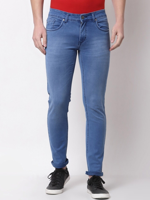

TNG Men Blue Slim Fit Low Distress Light Fade Stretchable Jeans