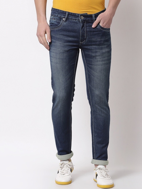 

TNG Men Green Slim Fit Low Distress Light Fade Stretchable Jeans