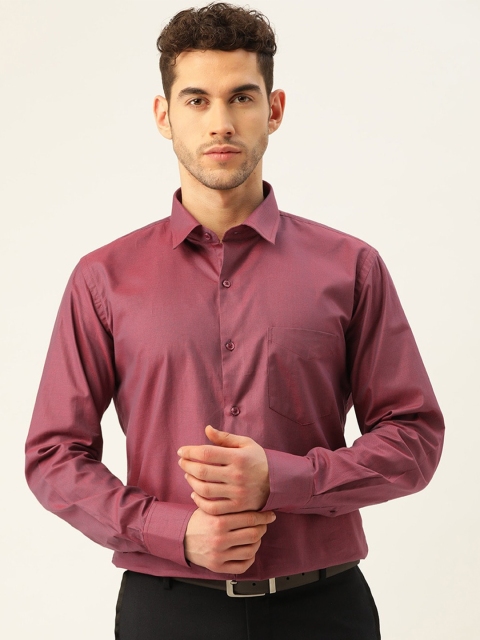 

Hancock Men Magenta Slim Fit Formal Shirt