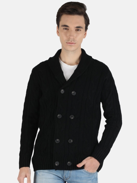 

Monte Carlo Men Black Cable Knit Cardigan