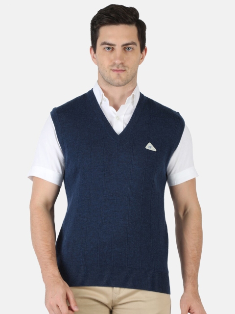 

Monte Carlo Men Navy Blue Wool Sweater Vest