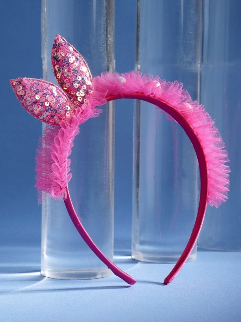 

Stoln Girls Pink Lace Embellished Hairband