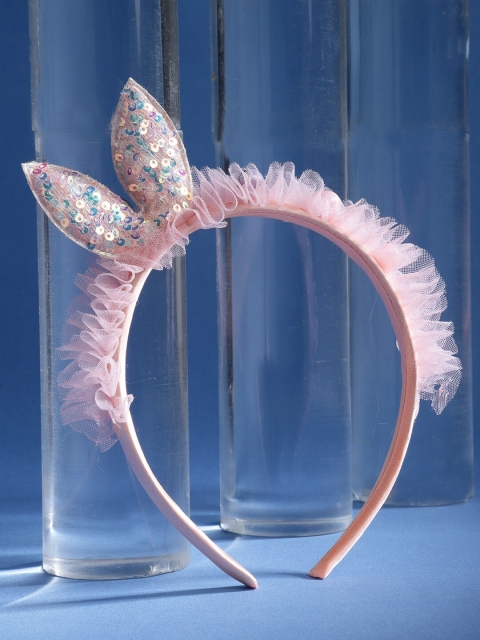 

Stoln Girls Peach-Coloured & Blue Embellished Hairband