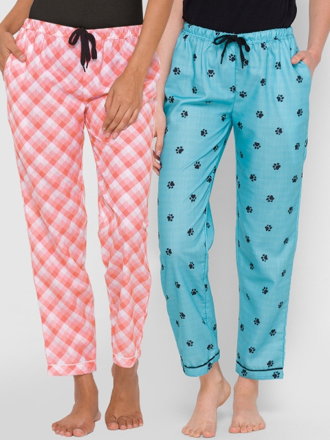 

FashionRack Women Pack of 2 Pink & White Lounge Pants
