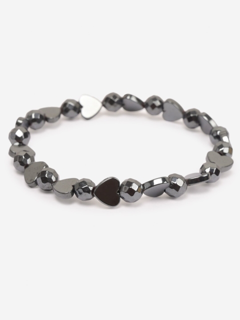 

BuckleUp Unisex Gunmetal-Toned Hematite Bracelet, Metallic