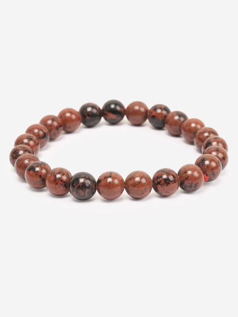 

BuckleUp Unisex Black & Brown Beaded Bracelet