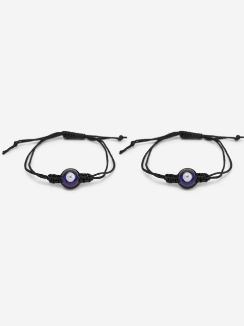 

BuckleUp Unisex Black & Blue Charm Bracelet