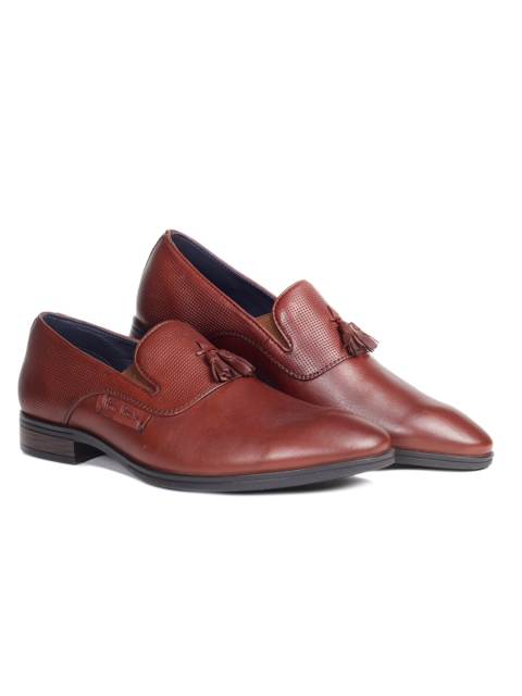 

pierre cardin Men Maroon Solid Leather Formal Loafers