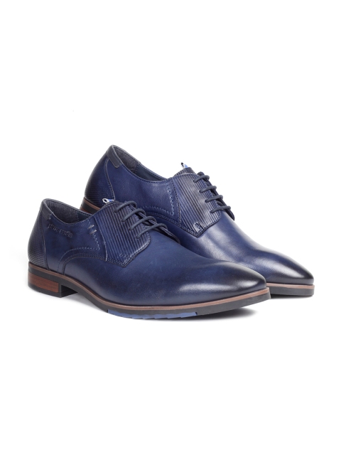 

pierre cardin Men Navy Blue Solid Leather Formal Derbys