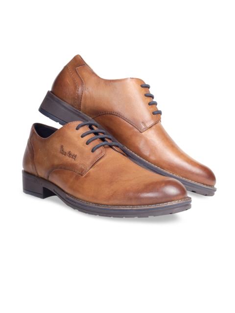 

pierre cardin Men Tan Solid Derbys
