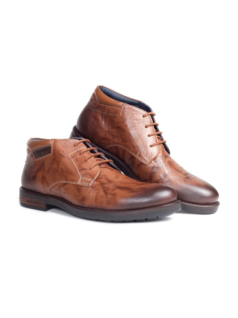 

pierre cardin Men Tan Brown Solid Leather Formal Brogues